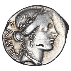 Man. Acilius Glabrio AR Denarius - Valetudo  Holding a Serpent